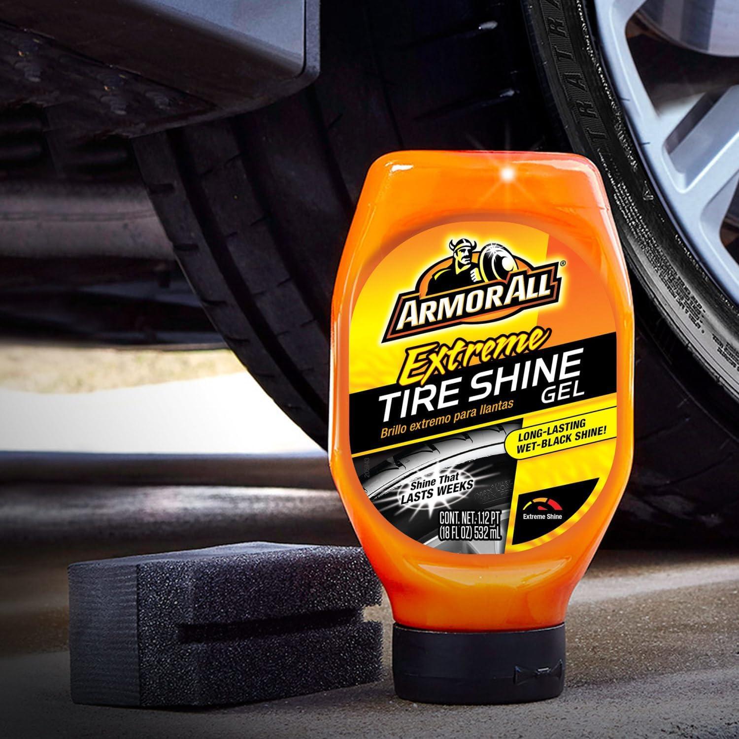 image:imageArmor All Extreme Tire Shine Gel by Armor All Tire Shine for Restoring Color and Tire Protection 18 Fl OzTire Shine Gel