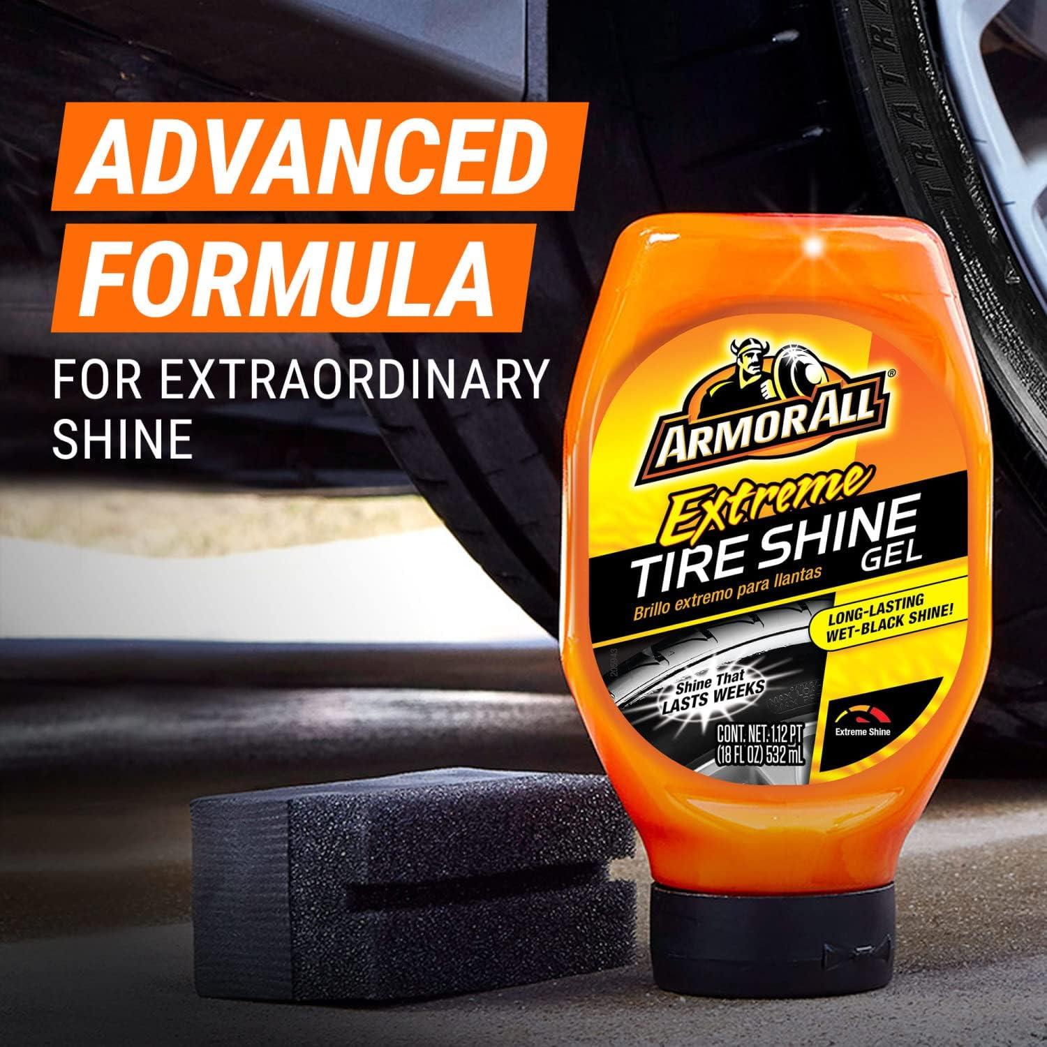 image:imageArmor All Extreme Tire Shine Gel by Armor All Tire Shine for Restoring Color and Tire Protection 18 Fl OzTire Shine Gel
