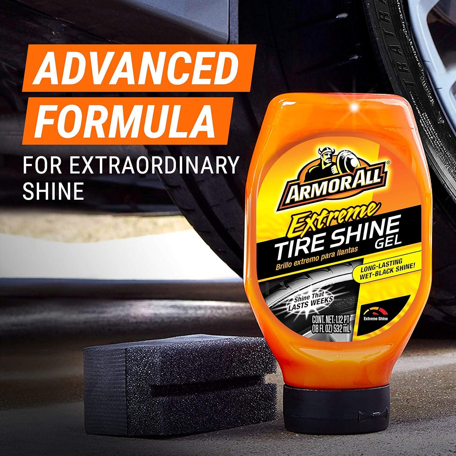 image:imageArmor All Extreme Tire Shine Gel by Armor All Tire Shine for Restoring Color and Tire Protection 18 Fl OzTire Shine Gel