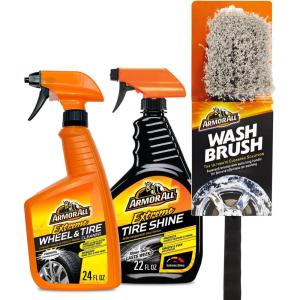 image:imageArmor All Tire Shine OneStep Tire Shine Spray for Precise Even Shine and Minimal Overspray  2 CountWheel Cleaner  Tire Shine Kit