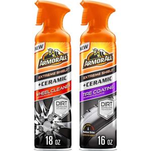 image:imageArmor All Wheel and Tire Cleaner Extreme Shield  Ceramic Wheel Cleaner and Tire Shine Spray Combo Pack