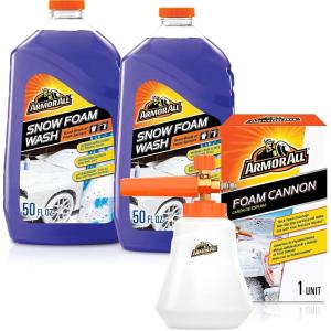 image:imageArmor All Car Wash Kit Car Cleaning Supplies for Premium atHome Car Wash Includes Snow Foam Car Wash and Foam Cannon 1 Count