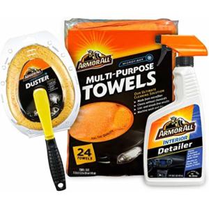 image:imageArmor All Interior Car Cleaning Kit Interior Detailer Spray with Microfiber Towels and Microfiber Duster 16 Fl Oz 3 Piece Kit