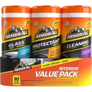 image:imageArmor All Protectant Glass and Cleaning Wipes Wipes for Car Interior and Car Exterior 30 Count Each Pack of 390 Count Pack of 1