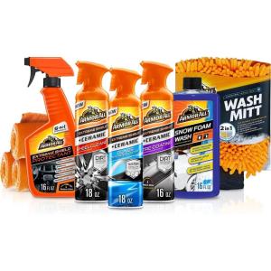 image:imageArmor All Ultimate Car Detailing Kit Includes Car Wash Glass Cleaner Tire Cleaner Microfiber Accessories 9 Piece Kit