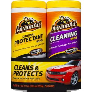 image:imageArmor All Car Interior Cleaner Protectant Wipes  Cleaning for Cars And Truck And Motorcycle 25 Count Pack of 2 1084825 Count