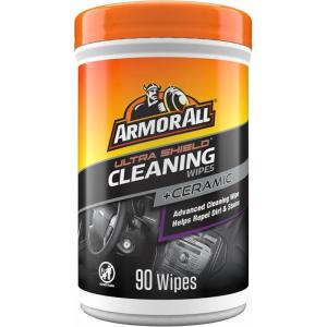 image:imageArmor All Ultra Shield  Ceramic Cleaning Wipes by Armor All Car Interior Cleaner Wipes with StainRepelling Technology 90 Count