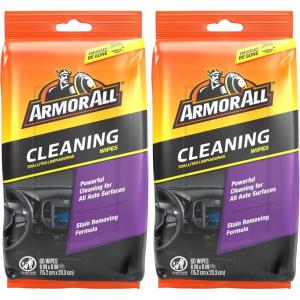 image:imageArmor All Car Interior Cleaner Wipes Interior Cleaning Wipes for Cars Trucks Motorcycles 60 Each60 Count Pack of 2