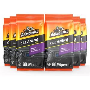 image:imageArmor All Car Interior Cleaner Wipes Interior Cleaning Wipes for Cars Trucks Motorcycles 60 Each60 Count Pack of 6