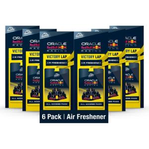 image:imageArmor All Podium Series Hanging Car Air Freshener All Access Pass Victory Lap Scent 6 Pack RacingInspired Auto Air Freshener Developed in Collaboration With Oracle Red Bull Racing