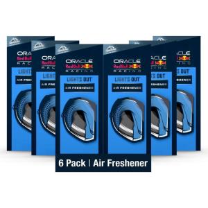 image:imageArmor All Podium Series Hanging Car Air Freshener Logo Helmet Lights Out Scent 6 Pack RacingInspired Auto Air Freshener Developed in Collaboration With Oracle Red Bull RacingLights Out