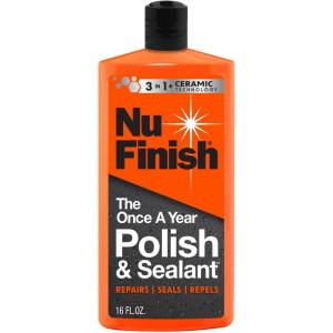 image:imageNu Finish Once a Year Polish and Sealant Car Polish and Paint Sealant with 3in1 Ceramic Technology to Repair Seal and Repel 16 fl oz BottlePolish and Sealant