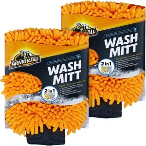 image:imageArmor All Microfiber Car Wash Mitt Car Wash Glove for Clean Cars Trucks Motorcycles 2 Each
